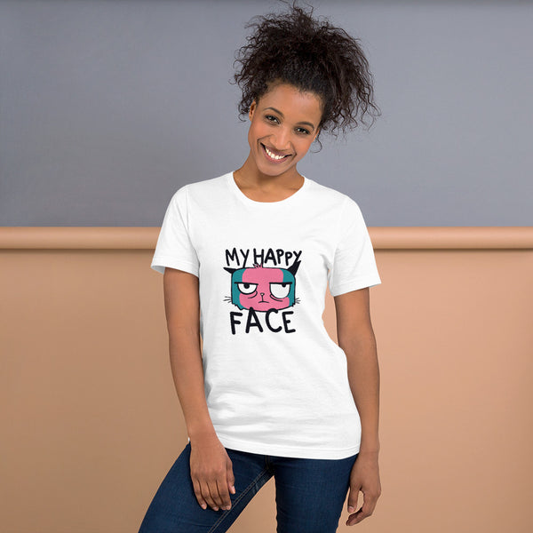 Unisex "My happy face" t-shirt